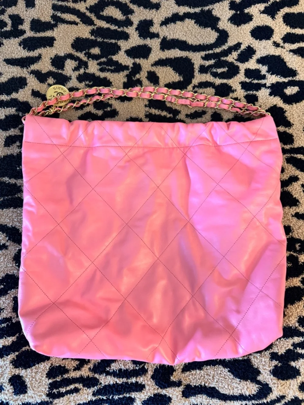 CHANEL 22 Hobo Bag Pink